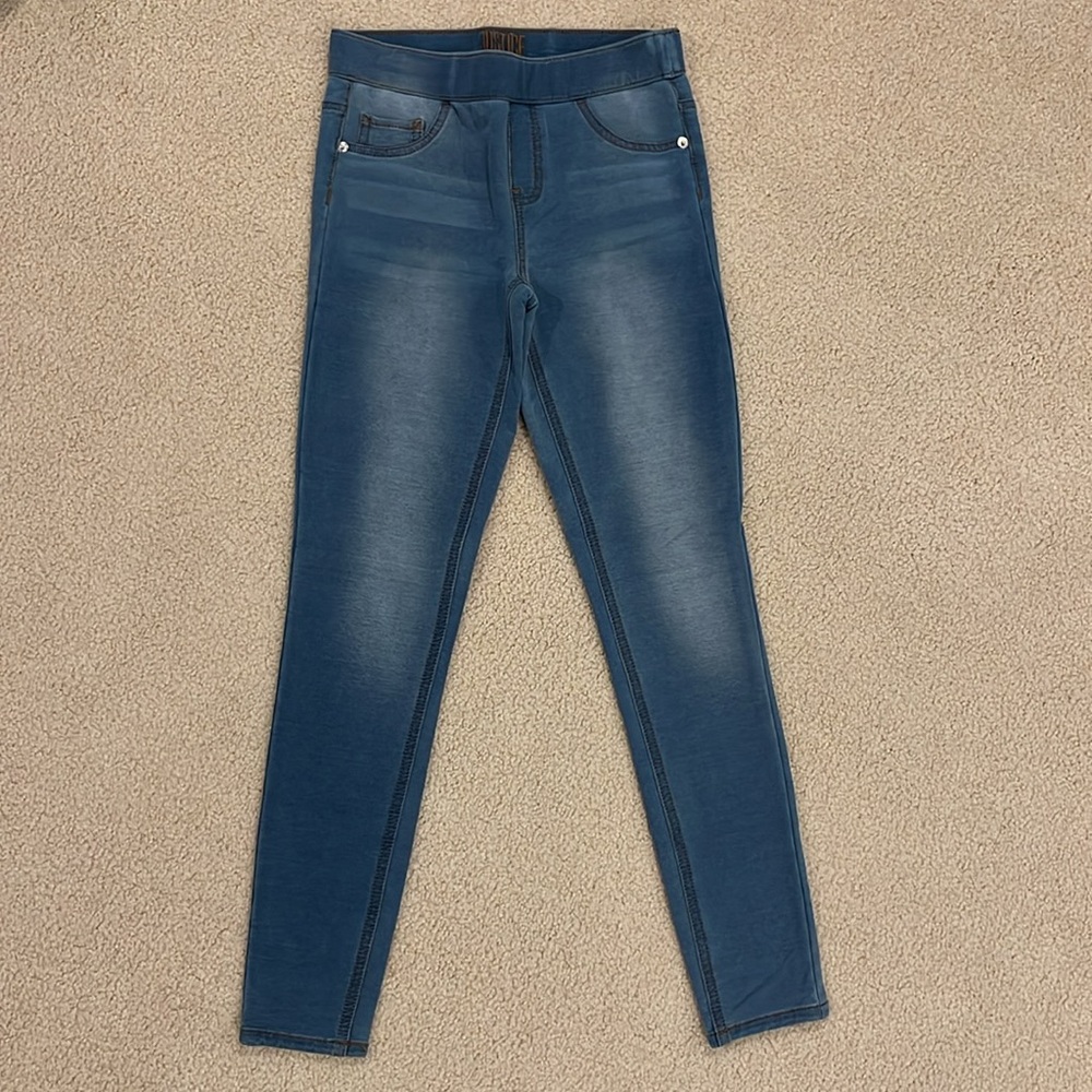 Justice jeggings, Size 14 slim